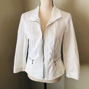 White House Black Market white blazer